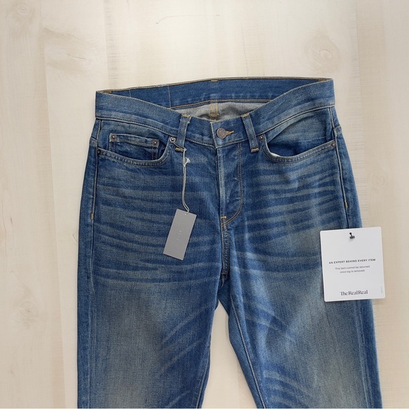 nwt 6397 womens baggy np002 dirty medium jeans 26 pants selvedge denim - Picture 3 of 10